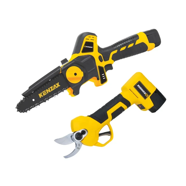 ست ترکیبی اره زنجیری و قیچی شارژی کنزاکس مدل ۸۷۴۰