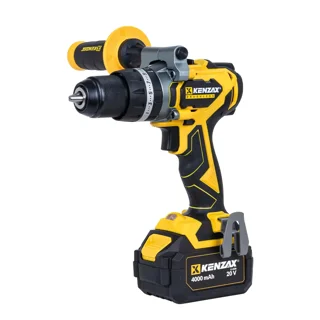 دریل پیچ گوشتی شارژی 20 ولت دوسرعته چکشی 80 نیوتن متر دو باتری کنزاکس مدل ۸۸۸۴