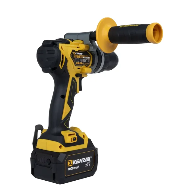 دریل پیچ گوشتی شارژی 20 ولت دوسرعته چکشی 80 نیوتن متر دو باتری کنزاکس مدل ۸۸۸۴