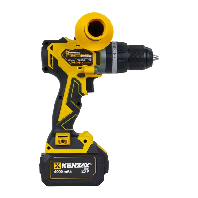 دریل پیچ گوشتی شارژی 20 ولت دوسرعته چکشی 80 نیوتن متر دو باتری کنزاکس مدل ۸۸۸۴