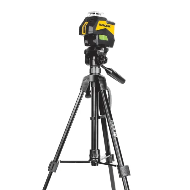 تراز لیزری 5 خط سبز 360 درجه به همراه سه پایه و کیف کنزاکس مدل 1146P