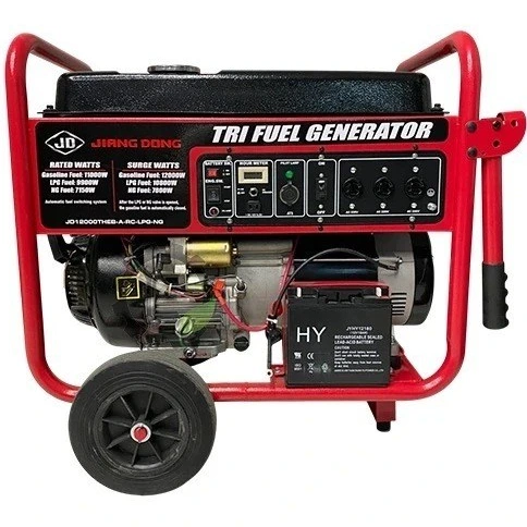 موتور برق جیانگ دانگ 12کیلووات سه گانه اتوماتیک مدل JD12000THEBT-A-RC-LPG-NG