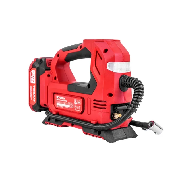 کیت کمپرسور فندکی و چراغ قوه شارژی 20ولت توسن مدل 9799