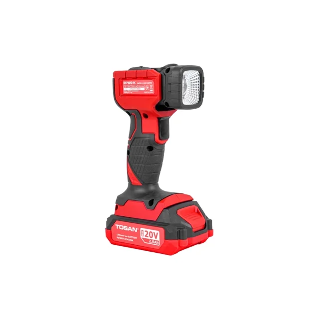 کیت کمپرسور فندکی و چراغ قوه شارژی 20ولت توسن مدل 9799
