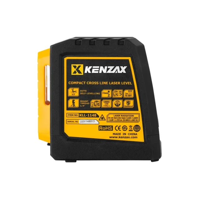 تراز لیزری دو خط نور سبز شارژی کنزاکس مدل KLL-1148